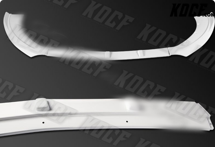 For 2015-2017 Ford Mustang Painted White Front Bumper Body Kit Spoiler Lip 3PCS - KOCF.com - Car Parts