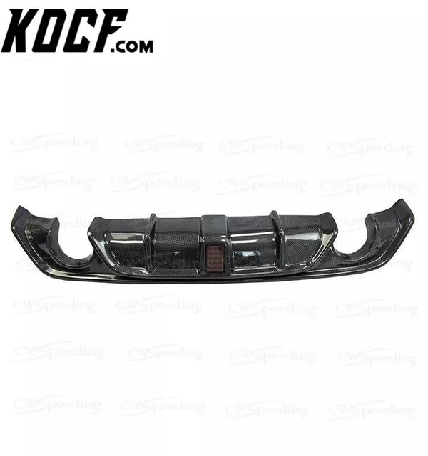 CARBON FIBER REAR BUMPER LIP REAR DIFFUSER WITH LEADER LIGHT FOR INFINITI Q60