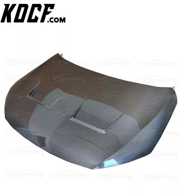 R STYLE CARBON FIBER ENGINE HOOD BONNET WITHOUT LOGO FOR VW SCIROCCO