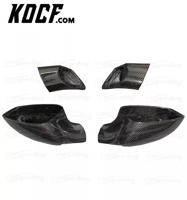 REPLACEMENT STYLE CARBON FIBER SIDE MIRROR COVER FOR 2015-2016 FERRARI 488 GTB/SPIDER