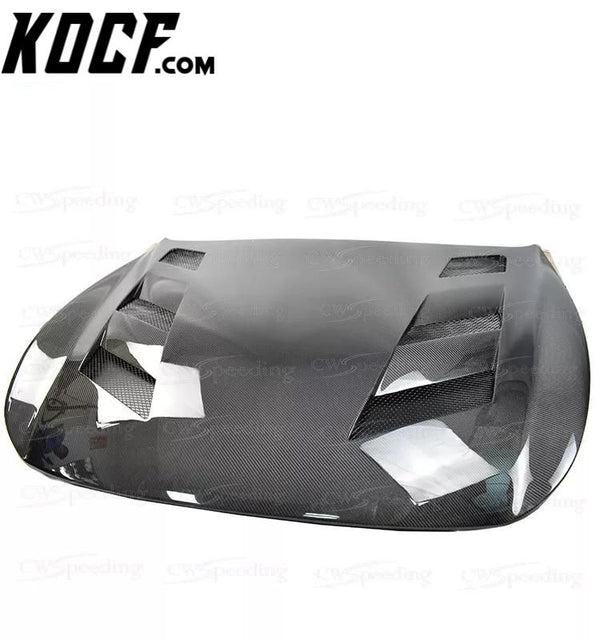 A STYLE CARBON FIBER ENGINE HOOD BONNET FOR 2008-2014 INFINITI G37 COUPE 2DOOR