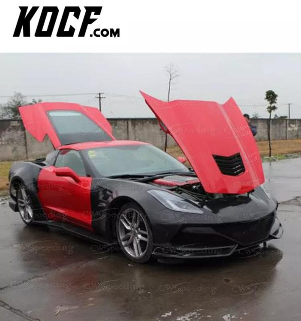 STYLE GLASS FIBER WIDE BODY KIT FOR CHEVROLET CORVETTE STINGRAY C7