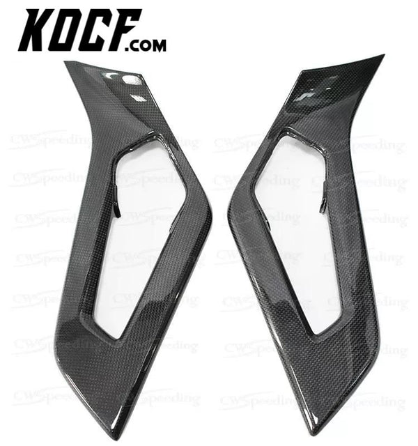 PLAIN DRY CARBON FIBER DOOR HANDLE FOR 2011-2015 LAMBORGHINI AVENTADOR LP700-4 INTERIORS