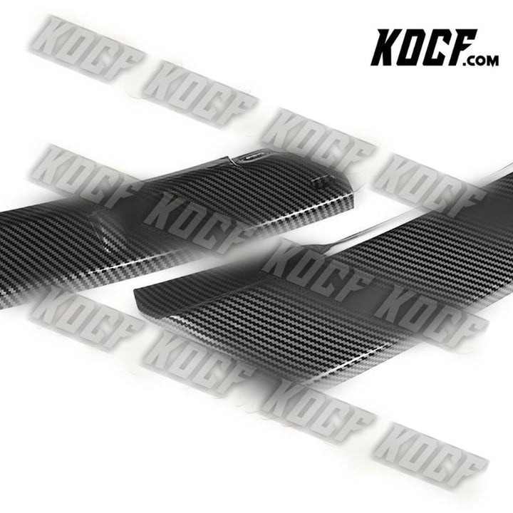 For 2002-2005 BMW 3-Series E46 Sedan Carbon Look Front Bumper Body Spoiler Lip - KOCF.com - Car Parts