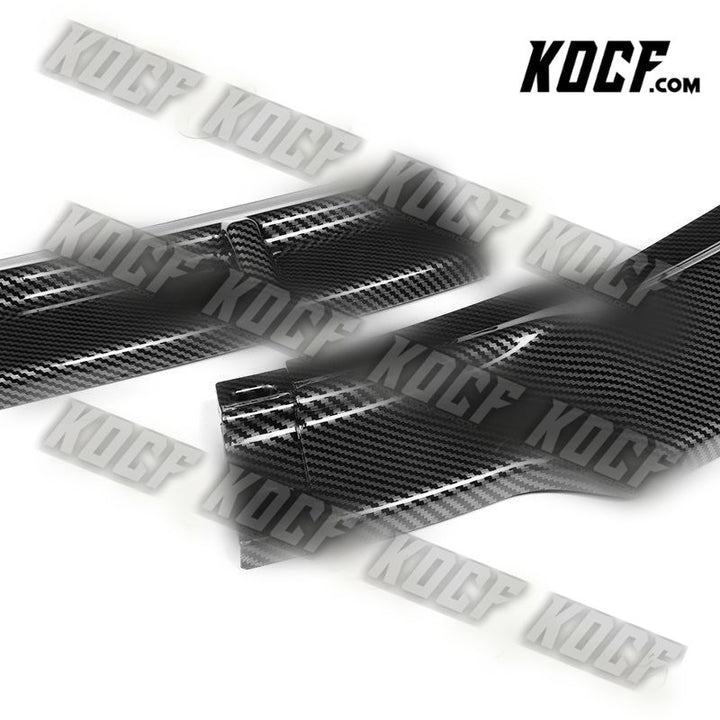 For 2006-2008 Honda Civic Coupe CS-Style Carbon Look Front Bumper Spoiler Lip - KOCF.com - Car Parts