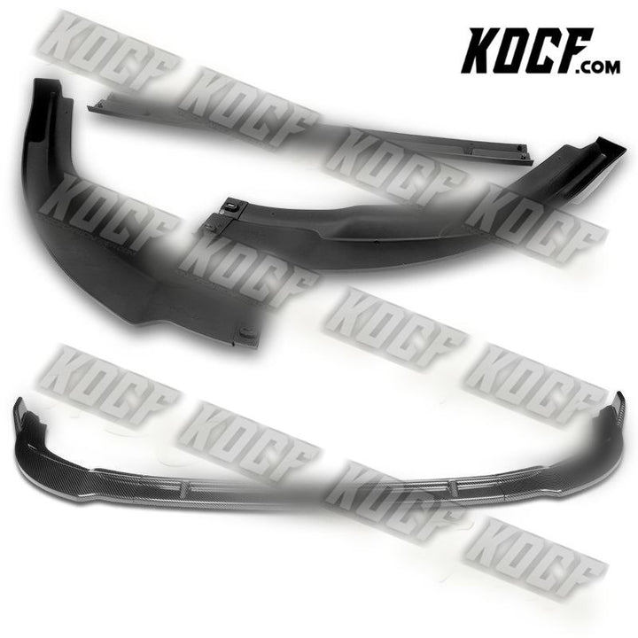 For 2006-2008 Honda Civic Coupe CS-Style Carbon Look Front Bumper Spoiler Lip - KOCF.com - Car Parts