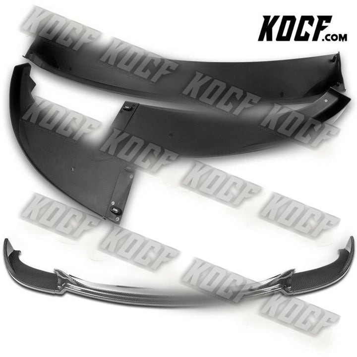 For 2006-2010 BMW E60 M5 H-Style Carbon Look Front Bumper Splitter Spoiler Lip - KOCF.com - Car Parts