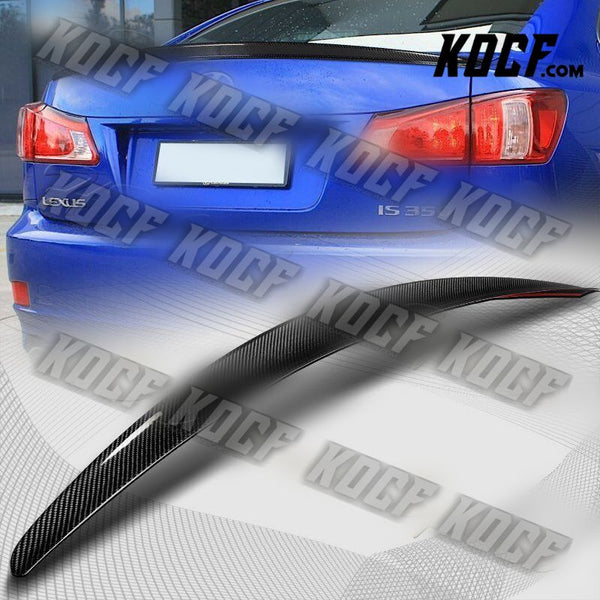 For 2006-2013 Lexus IS250 IS350 STP-Style Real Carbon Fiber Trunk Spoiler Wing - KOCF.com - Car Parts