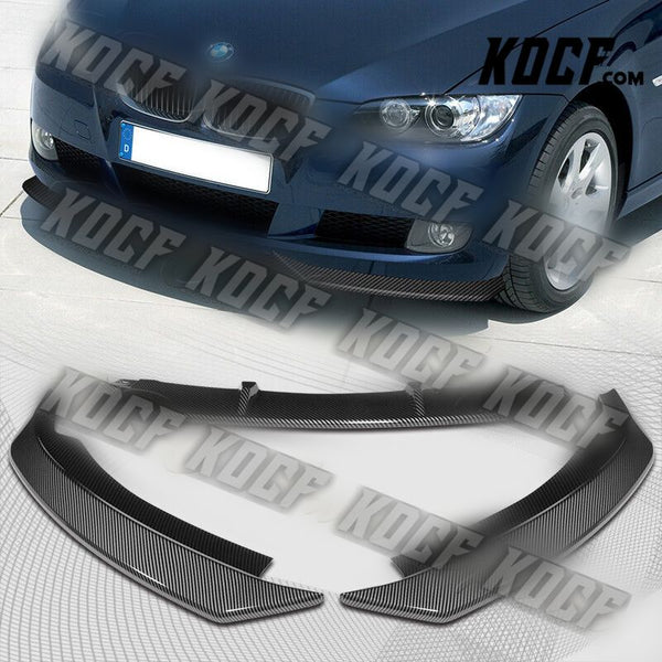 For 2007-2010 BMW 3-Series E92 E93 M-Style Carbon Look Front Bumper Spoiler Lip - KOCF.com - Car Parts