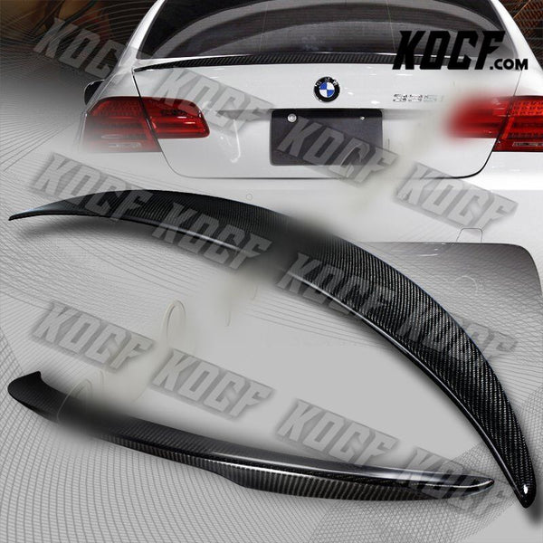 For 2007-2013 BMW E92 2-DR M3 Style Real Carbon Fiber Rear Trunk Spoiler Wing - KOCF.com - Car Parts