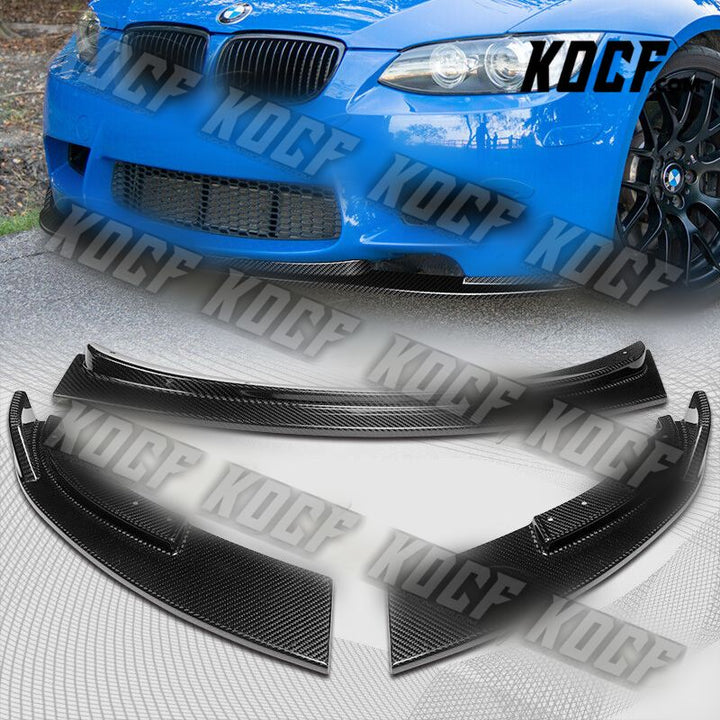 For 2008-2013 BMW E90 E92 E93 M3 Carbon Fiber Front Bumper Splitter Spoiler Lip - KOCF.com - Car Parts