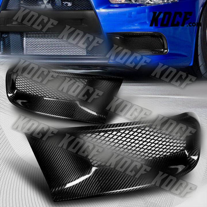 For 2008-2015 Mits.Lancer EVO R-Style Carbon Fiber Front Bumper Air Intake Duct - KOCF.com - Car Parts