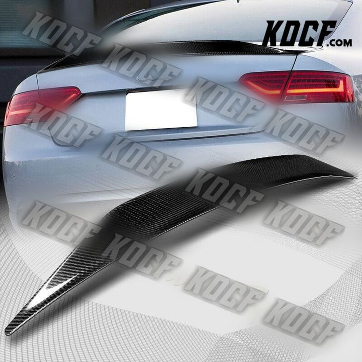 For 2008-2016 Audi A5 Quattro Coupe CAT-Style Carbon Fiber Trunk Spoiler Wing - KOCF.com - Car Parts