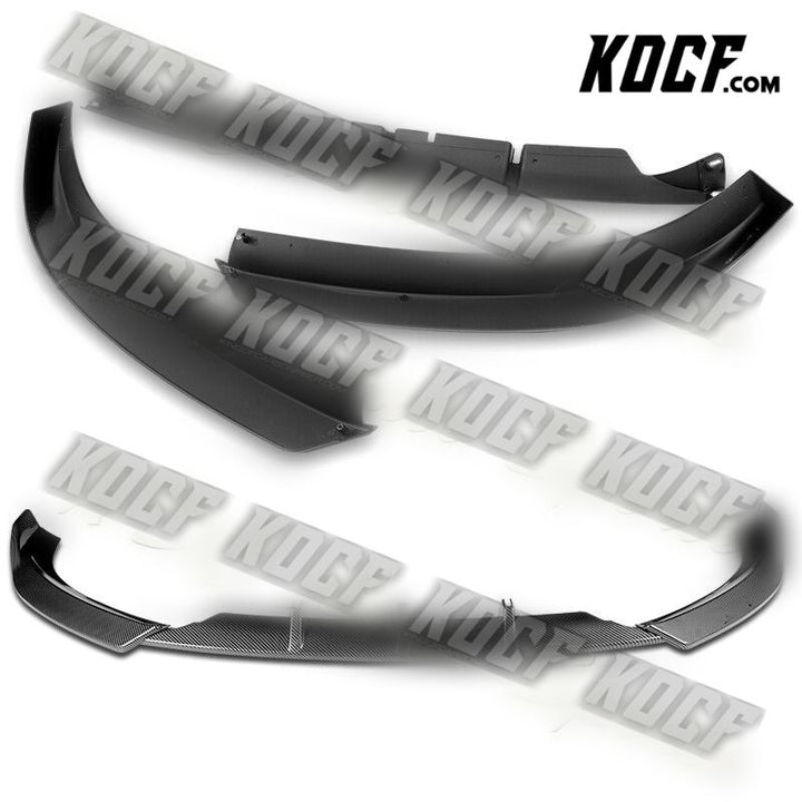 For 2009-2012 Audi A4 B8 Sedan STP-Style Carbon Look Front Bumper Spoiler Lip - KOCF.com - Car Parts