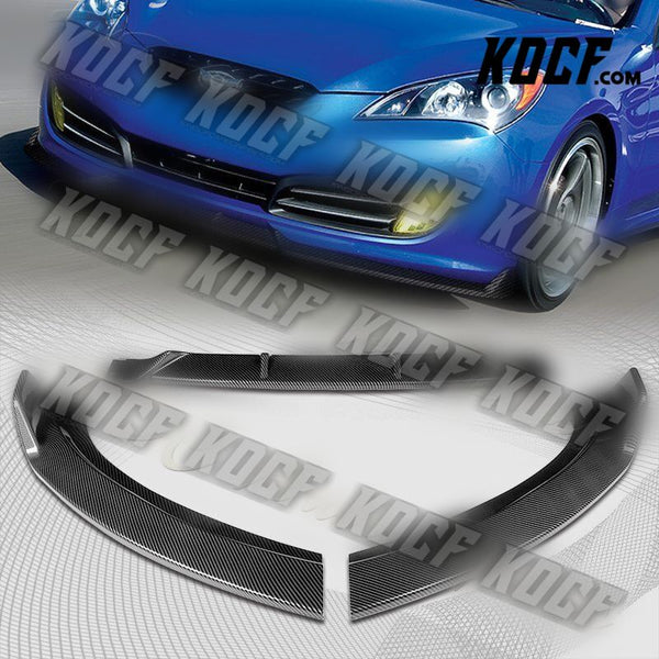 For 2010-2012 Hyundai Genesis Coupe Carbon Look Front Bumper Body Spoiler Lip - KOCF.com - Car Parts