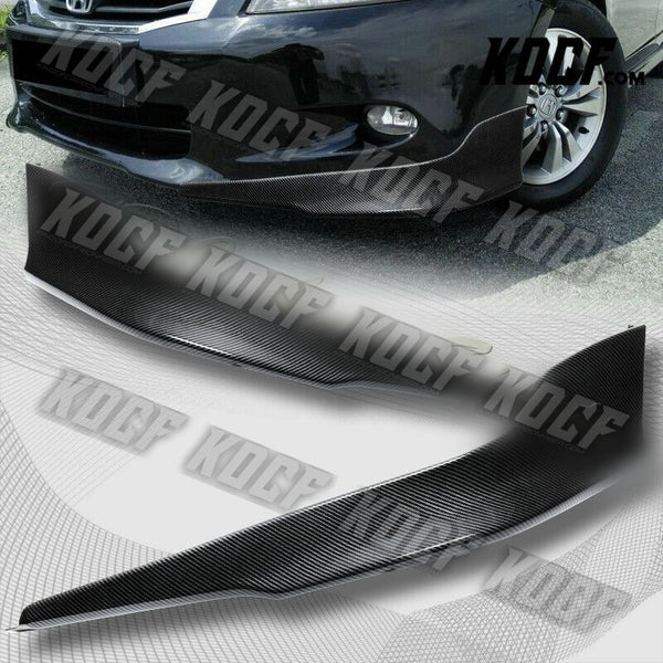 For 2011-2012 Honda Accord 4-DR OE-Style Carbon Look Front Bumper Spoiler Lip - KOCF.com - Car Parts