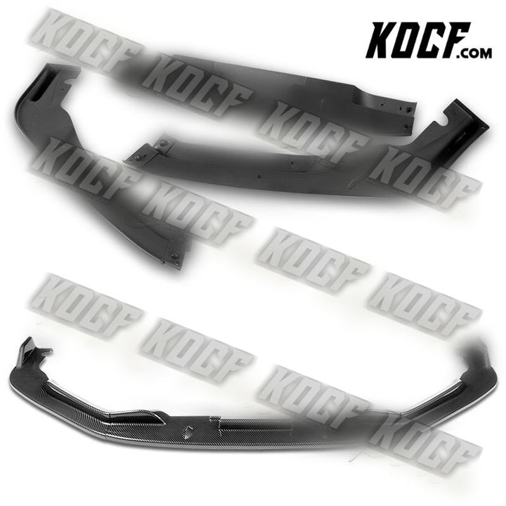 For 2011-2012 Honda CR-Z JP-Style Carbon Look Front Bumper Body Kit Spoiler Lip - KOCF.com - Car Parts