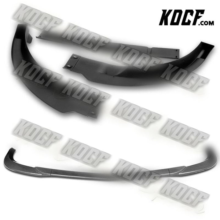 For 2011-2014 Mercedes C-Class Sport W204 Carbon Look Front Bumper Spoiler Lip - KOCF.com - Car Parts