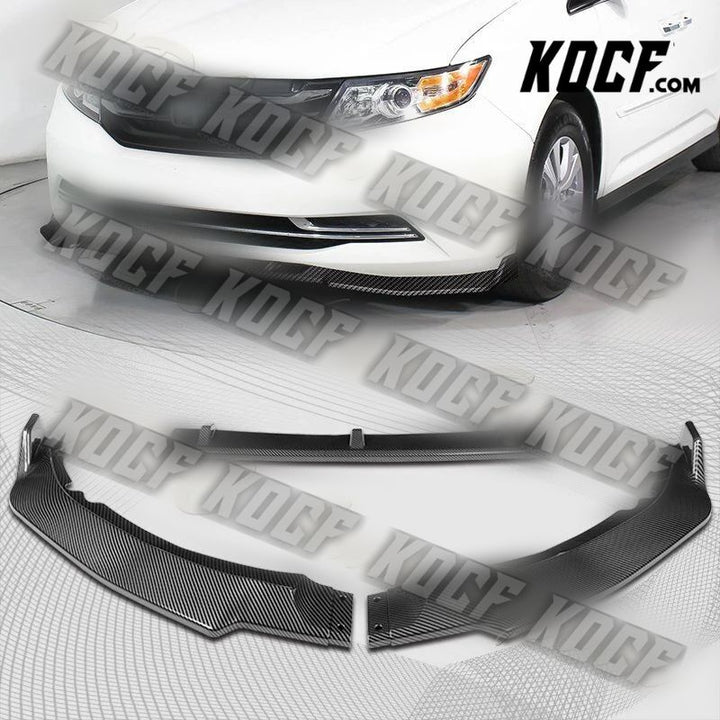 For 2011-2017 Honda Odyssey CK-Style Carbon Look Front Bumper Body Spoiler Lip - KOCF.com - Car Parts