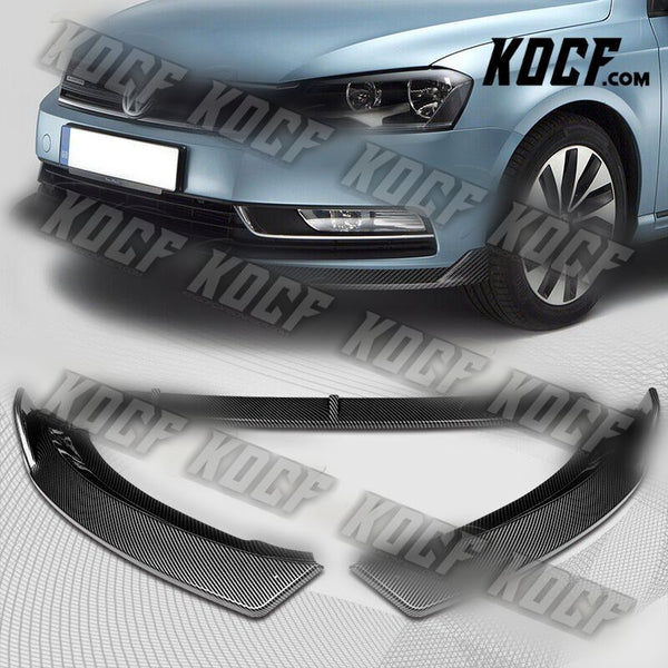 For 2012-2015 Volkswagen VW Passat Sedan Carbon Painted Front Bumper Spoiler Lip - KOCF.com - Car Parts