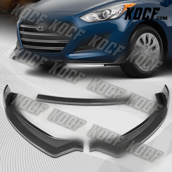 For 2013-17 Hyundai Elantra GT Hatchback Carbon Painted Front Bumper Spoiler Lip - KOCF.com - Car Parts