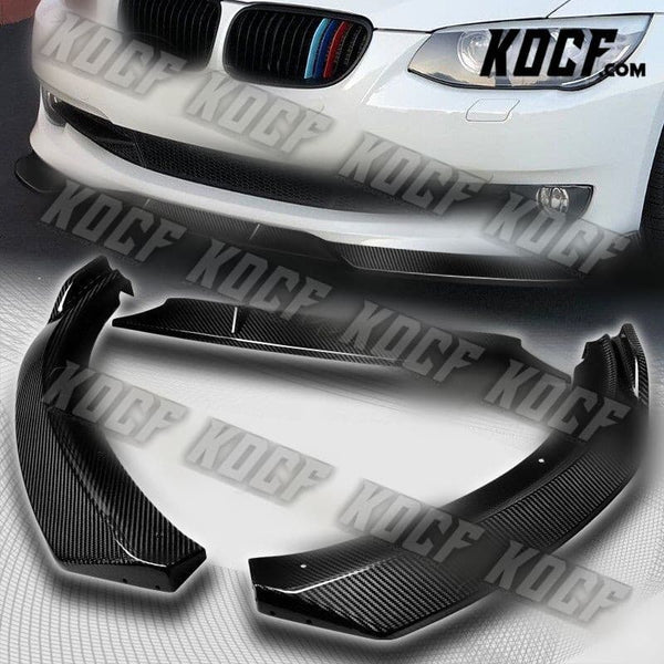 For 2011-2013 BMW 3-Series E92 E93 Real Carbon Fiber Front Bumper Spoiler Lip - KOCF.com - Car Parts