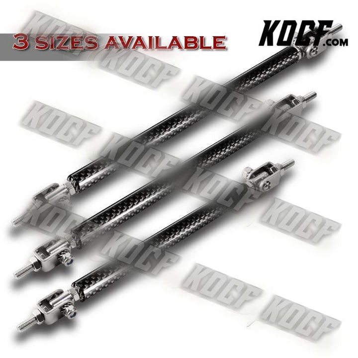 100mm Adjustable Carbon Fiber Look Bumper Splitter Lip Strut Support Rod Tie Bar - KOCF.com - Car Parts