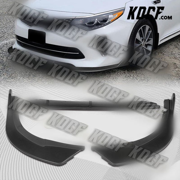 For 16-18 Kia Optima SX SXL STP-Style Black Front Bumper Splitter Spoiler Lip - KOCF.com - Car Parts