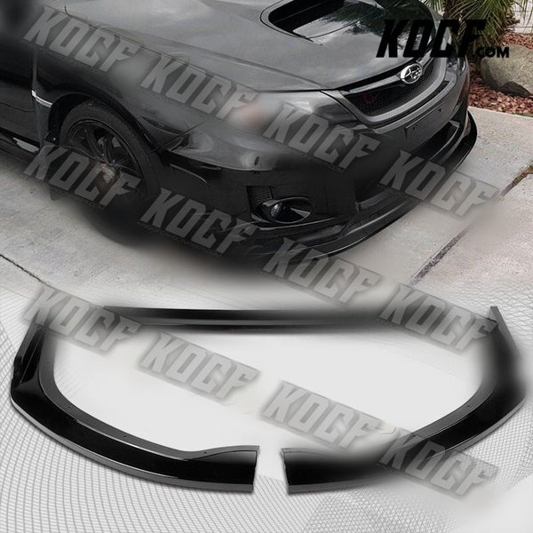 For 11-14 Subaru WRX STi CS2-Style JDM Painted Black Front Bumper Splitter Lip - KOCF.com - Car Parts