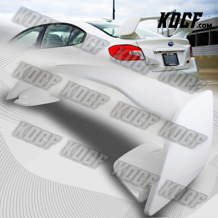 For 15-21 Subaru WRX STI OE-Style Painted Crystal White ABS Rear Trunk Spoiler - KOCF.com - Car Parts