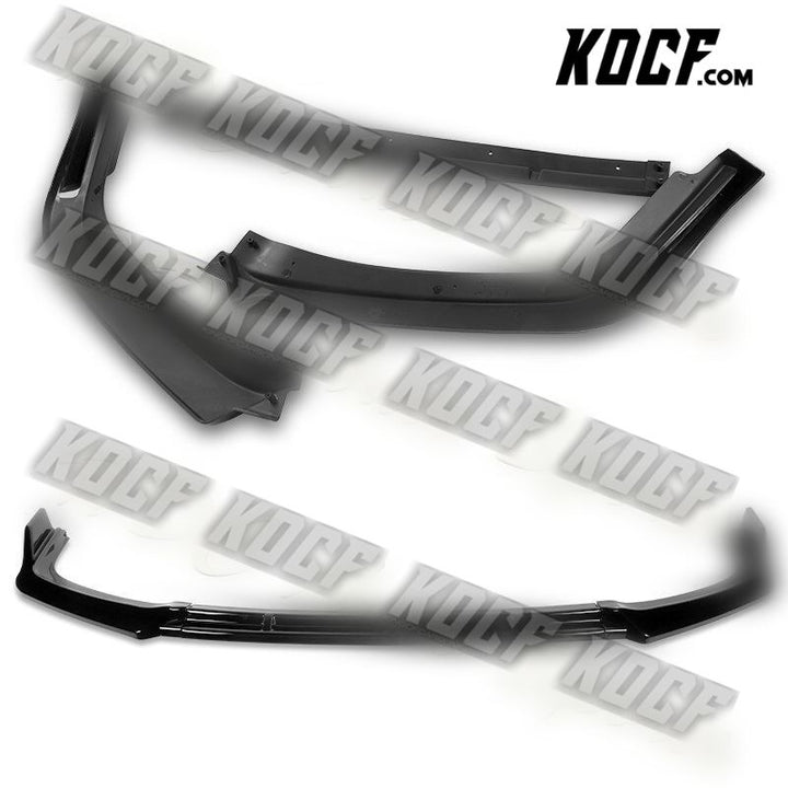 For 2017-2021 Honda Civic Si Coupe Sedan Painted Black Front Bumper Spoiler Lip - KOCF.com - Car Parts