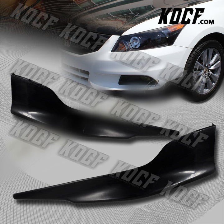 For 2011-2012 Honda Accord Sedan OE-Style Black Front Bumper Spoiler Apron Lip - KOCF.com - Car Parts