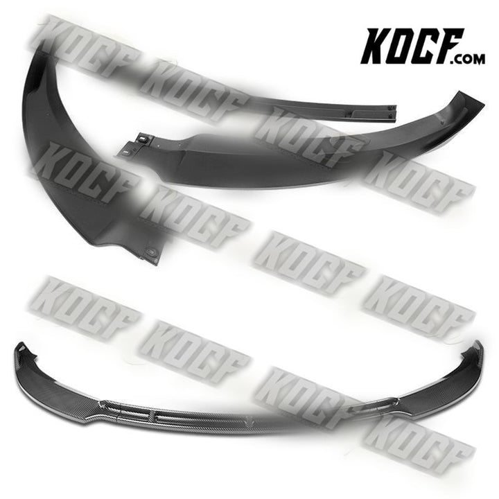 For 12-16 Tesla Model S STP-Style Carbon Look Front Bumper Splitter Spoiler Lip - KOCF.com - Car Parts