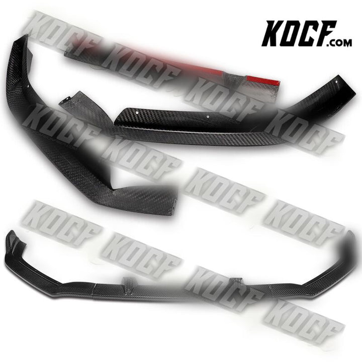 For 2013-2016 Audi A4 Quattro S4 Carbon Fiber Front Bumper Splitter Spoiler Lip - KOCF.com - Car Parts