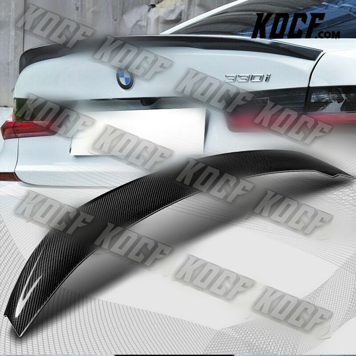 For 2019-2022 BMW G20 G28 3-Series M-Performance Carbon Fiber Trunk Spoiler Wing - KOCF.com - Car Parts