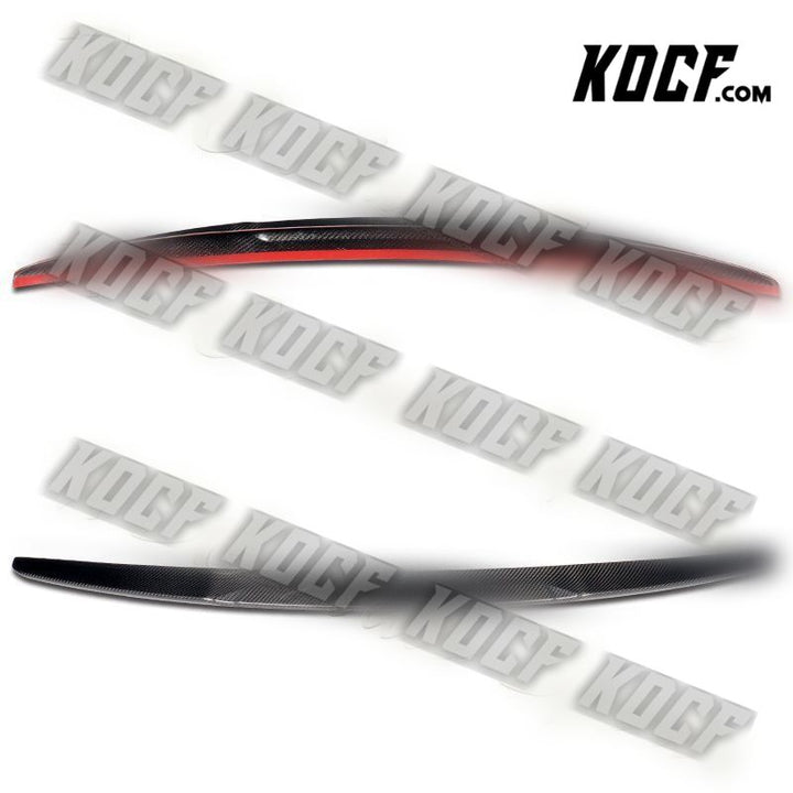 For 09-12 Audi A4 Quattro B8 Sedan V-Style Real Carbon Fiber Trunk Lid Spoiler - KOCF.com - Car Parts