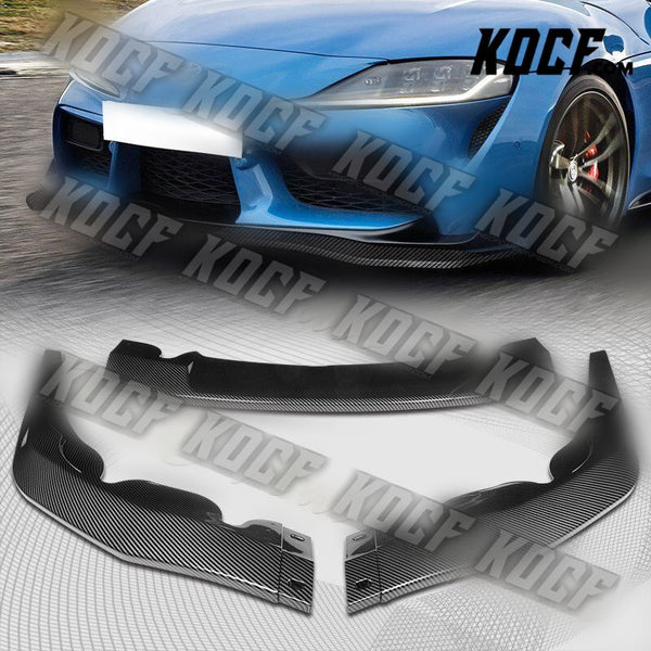 For 2019-2021 Toyota Supra A90 Carbon Painted Front Bumper Splitter Spoiler Lip - KOCF.com - Car Parts