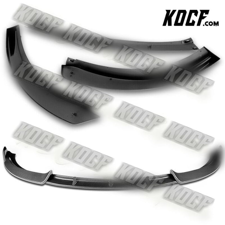 For 2010-2013 Kia Forte STP-Style Carbon Look Front Bumper Splitter Spoiler Lip - KOCF.com - Car Parts