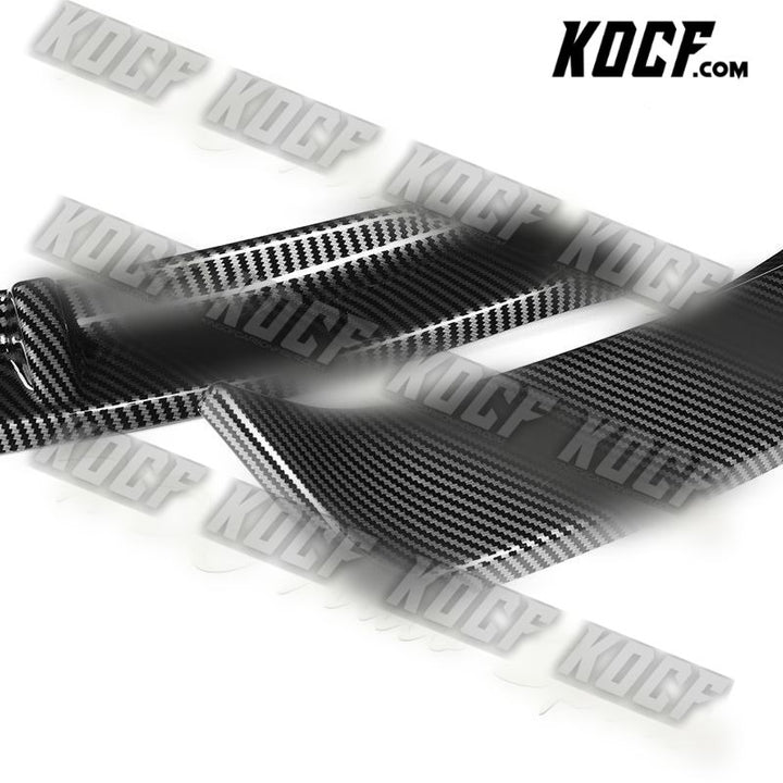 For 2010-2013 Kia Forte STP-Style Carbon Look Front Bumper Splitter Spoiler Lip - KOCF.com - Car Parts