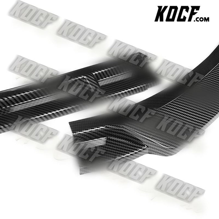 For 2017-2022 Hyundai IONIQ STP Carbon Look Front Bumper Splitter Spoiler Lip - KOCF.com - Car Parts