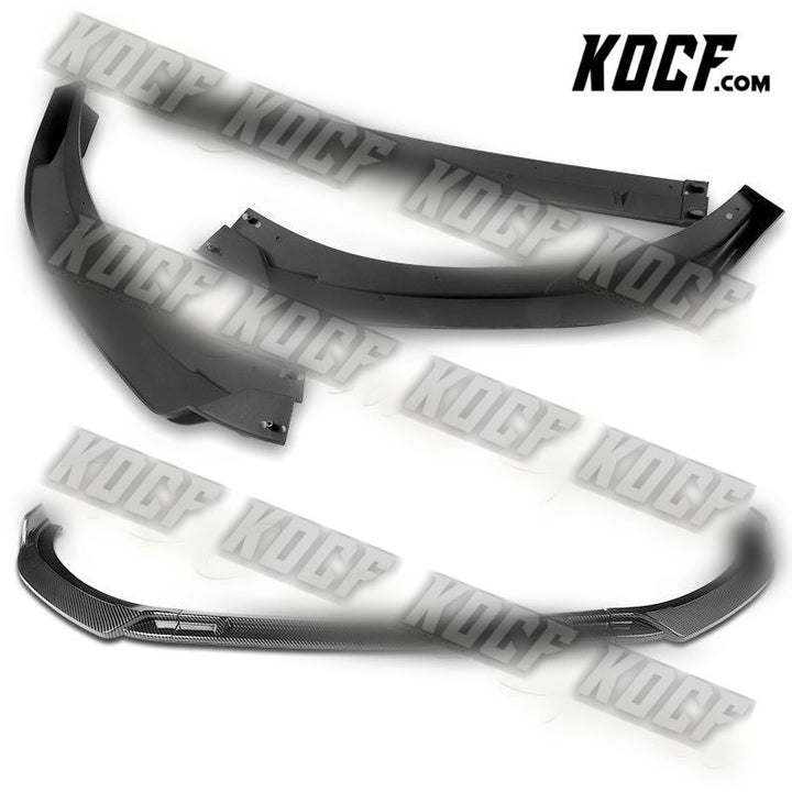 For 2017-2022 Hyundai IONIQ STP Carbon Look Front Bumper Splitter Spoiler Lip - KOCF.com - Car Parts