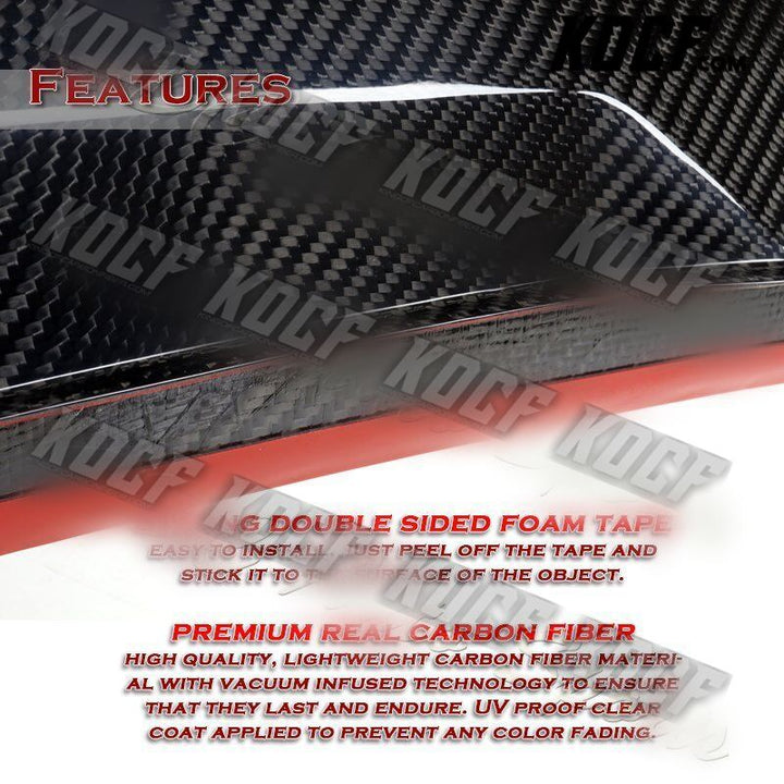 For 10-16 Mercedes E350 E400 E500 E63 W212 VT-Style Carbon Fiber Trunk Spoiler - KOCF.com - Car Parts