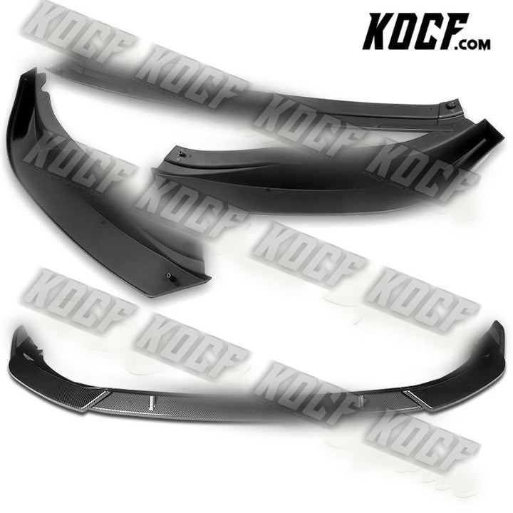 For 2019-2021 Volkswagen VW Jetta Carbon Look Front Bumper Splitter Spoiler Lip - KOCF.com - Car Parts