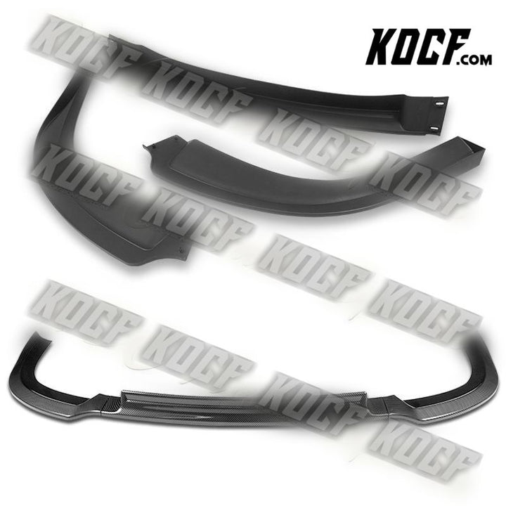 For 08-15 Mits Lancer RA-Style Carbon Look Front Bumper Splitter Spoiler Lip Kit - KOCF.com - Car Parts