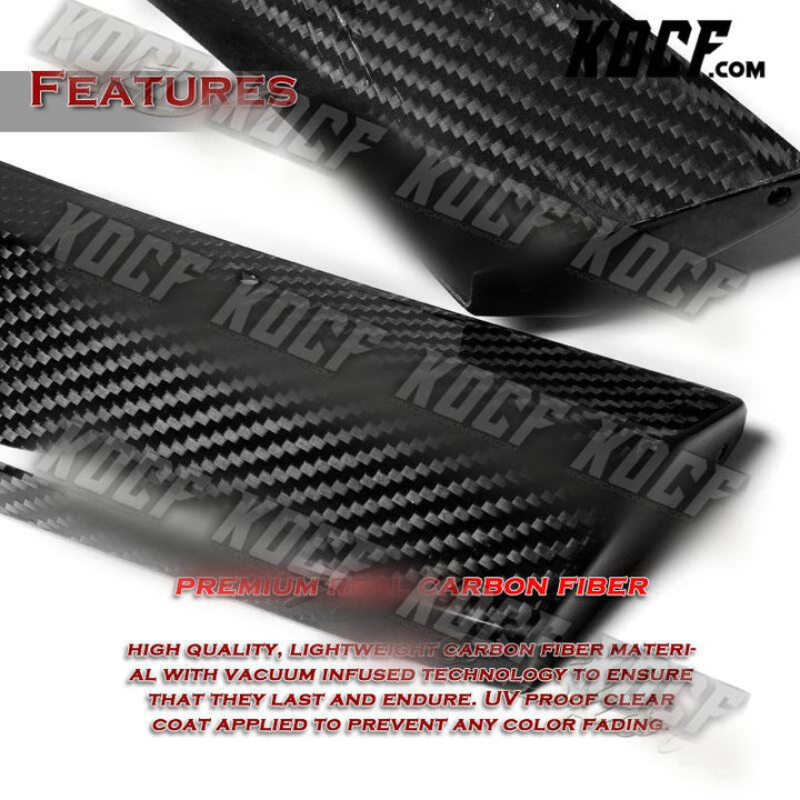 For 2013-2015 Honda Accord Coupe Carbon Fiber Front Bumper Splitter Spoiler Lip - KOCF.com - Car Parts