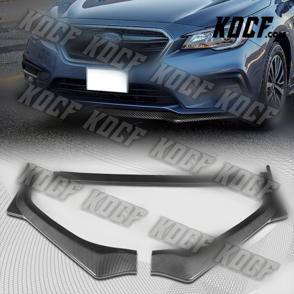 For 2018-2020 Subaru Legacy STi-Style JDM Carbon Look Front Bumper Body Kit Lip - KOCF.com - Car Parts