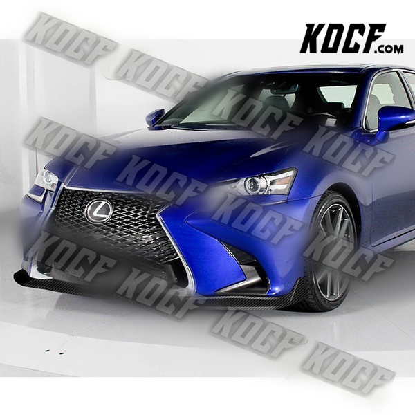 For 2016-2019 Lexus GS-Series Carbon Look V2-Style Front Bumper Body Spoiler Lip - KOCF.com - Car Parts