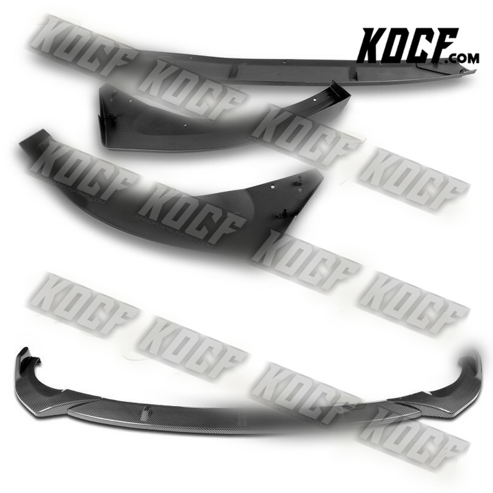 For 2013-2017 Hyundai Veloster Turbo Carbon Look Front Bumper Body Spoiler Lip - KOCF.com - Car Parts