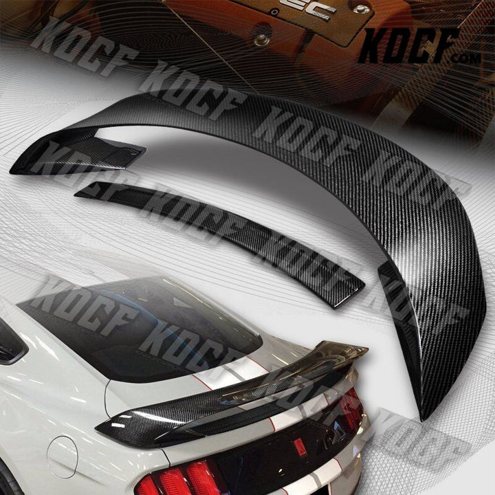 For 15-20 Ford Mustang GT350R Style 100% Real Carbon Fiber Rear Trunk Spoiler - KOCF.com - Car Parts