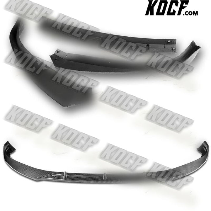 For 2016-2020 Tesla Model S STP-Style Carbon Look Front Bumper Body Spoiler Lip - KOCF.com - Car Parts